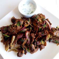 A picture of Lamb Marsala.