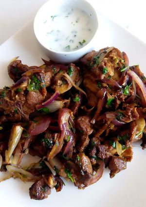 A picture of Lamb Marsala.