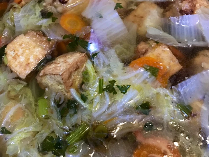 Langkah Gampang Membuat Resep Sup Tahu bakso ayam yang Lezat Anti Ribet, Bikin Ngiler