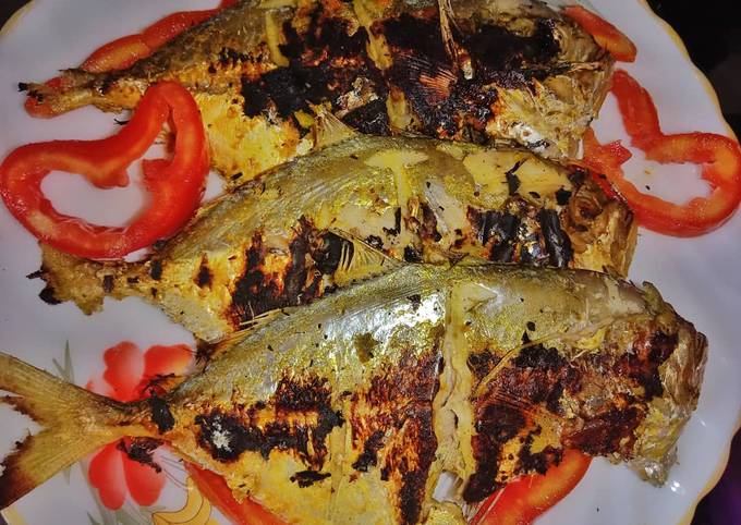 Recipe: Delicious Resep Ikan Kuwe Bakar Asam Manis