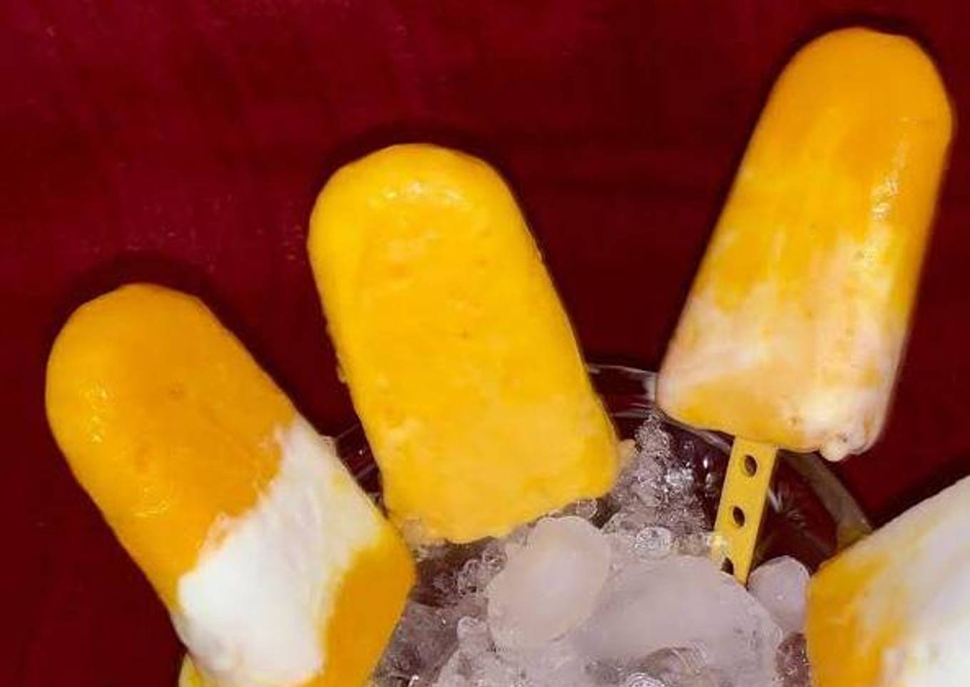 Guilt Free Mango Yogurt Lollies