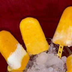 A picture of Guilt Free Mango Yogurt Lollies.