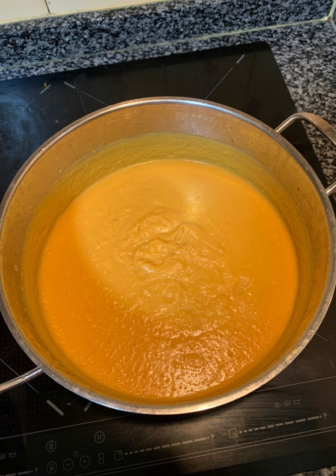 Una foto de Crema de calabaza