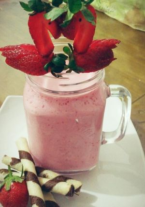 Foto resep Strawberry & Orange Milkshake 