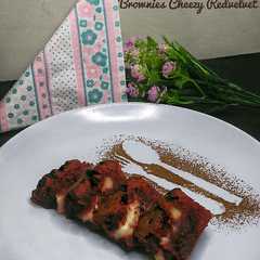 Redvelvet Cheesy Brownies রেসিপির প্রধান ছবি