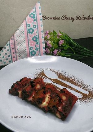 Foto resep Redvelvet Cheesy Brownies