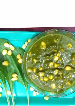 पालक कॉर्न की सब्जी रेसिपी मुख्य फोटो