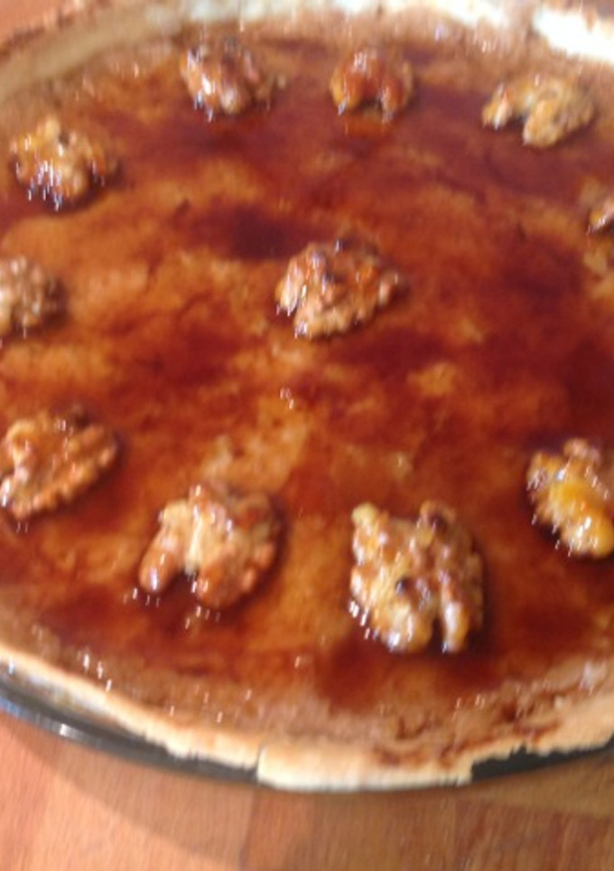 Una foto de Tarta de nueces y coco