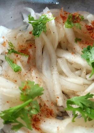 A picture of Raddish salad : korean recipe.