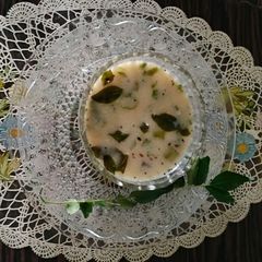 A picture of Gujarati (Kathiyawadi) Kadhi.