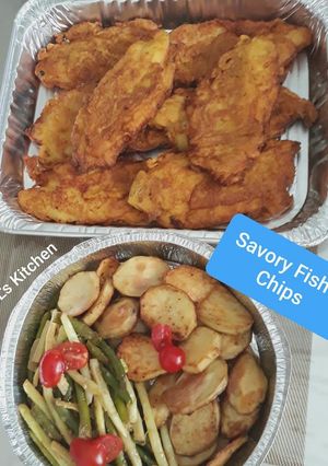 Foto resep Fish & Chips (kakap putih)