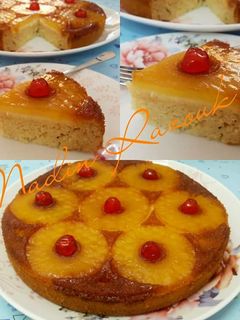 صورة لوصفة كيك الاناناس