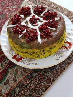 عکسی از دستور ته چین کوکو سبزی🥮