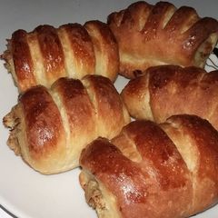 A picture of Chicken rolls.