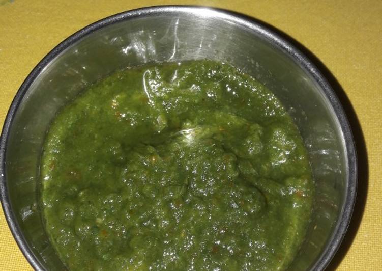 How to Make Perfect Chutney of coriander,apple and orange