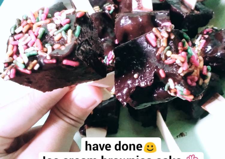 Cara Gampang Membuat Ice Cream Brownies Anti Gagal