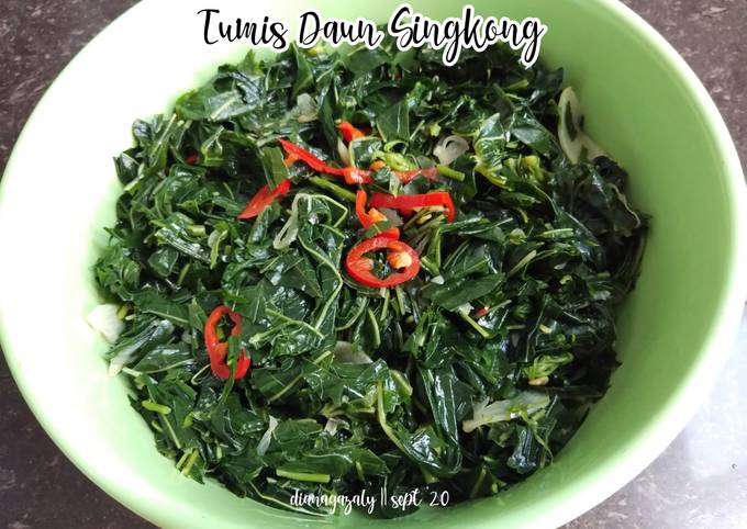 Resep Tumis Daun Singkong Oleh Diana Az Cookpad