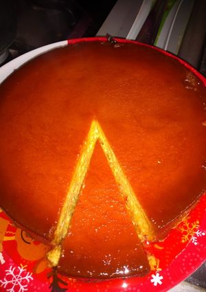 Una foto de Flan especial de elote