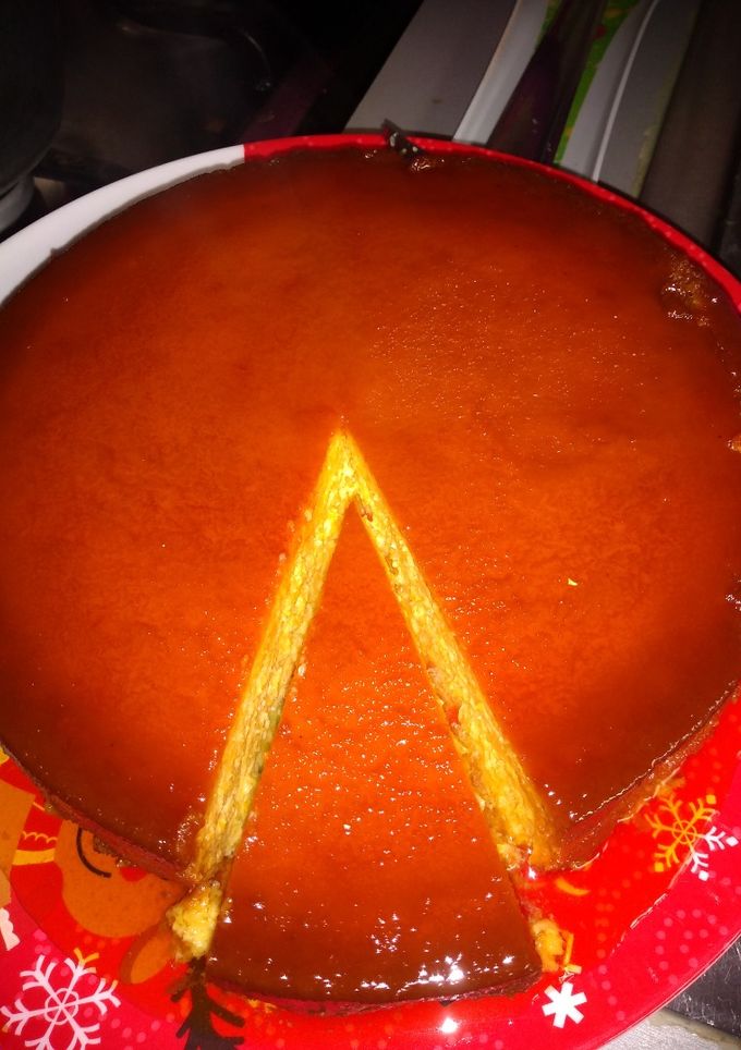 Una foto de Flan especial de elote