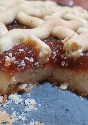 Una foto de Pasta frola con aceite