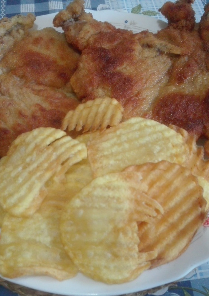 Una foto de Milanesa a la uruguaya