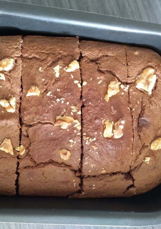 Una foto de Bizcocho de avena y chocolate (vegetariano)