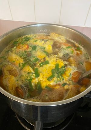 Hình của món Bún riêu tôm.