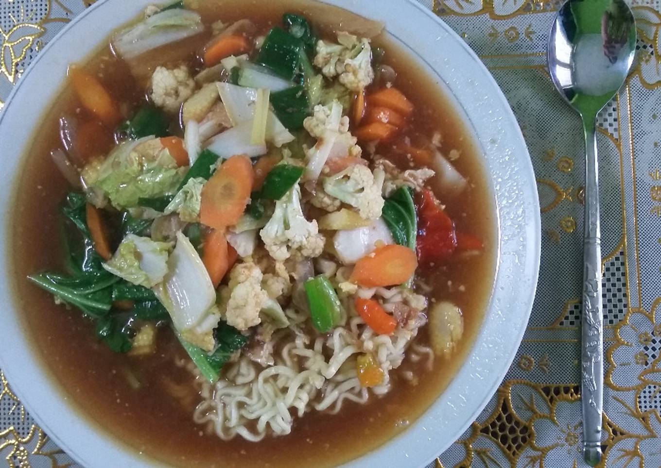 Mie Rebus Capcay