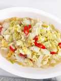 Tumis telur sawi putih