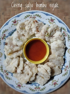 Foto resep Cireng salju bumbu rujak