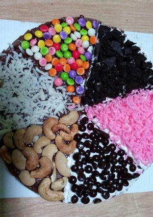 Foto resep Pizza brownis simple