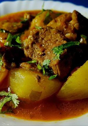 A picture of Shaljum Gosht.