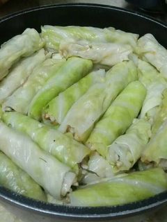 صورة لوصفة محشي كرنب