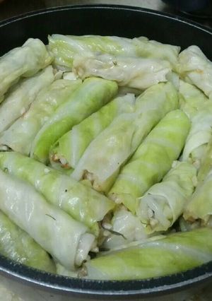 صورة لوصفة محشي كرنب