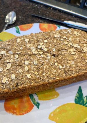 A picture of Healthy Filling Banana Coconut Bread.