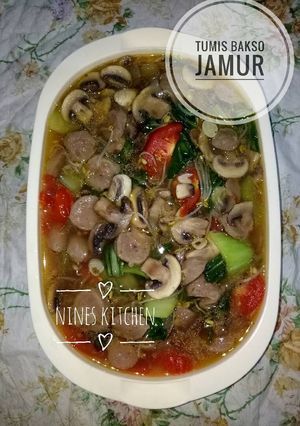 Foto resep Tumis jamur bakso