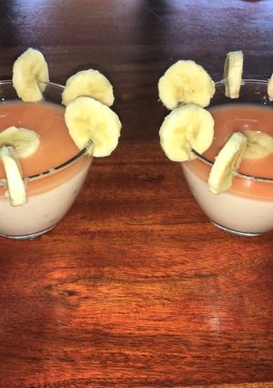 Una foto de Crema de paraguayo 🍑🍌