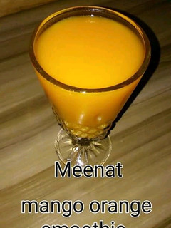 A picture of Mango orange drink.
