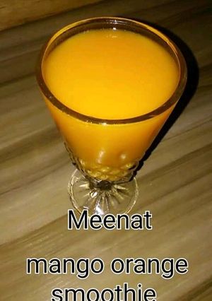 A picture of Mango orange drink.