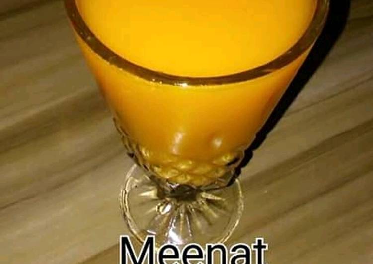 Easiest Way to Prepare Tasty Mango orange drink | This is Recipe So Tasty You Must Try Now !!