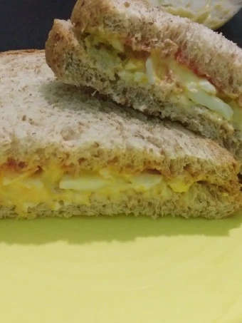 Langkah Mudah untuk Membikin Resep  Simple egg salad sandwich yang Enak, Enak Banget