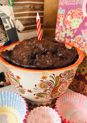 Una foto de Mini torta Choc en taza