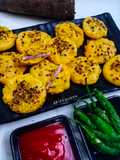 Kand Puri (Purple yam pakora)