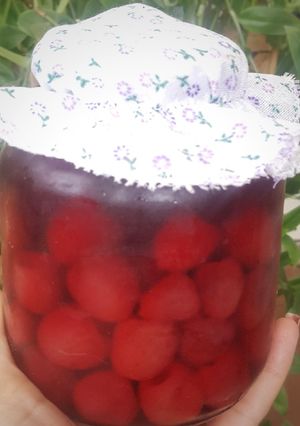 عکسی از دستور کمپوت گیلاس