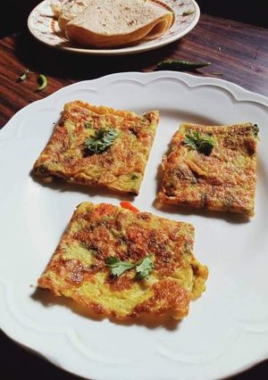 A picture of Egg Omelette in Desi Style (My way).