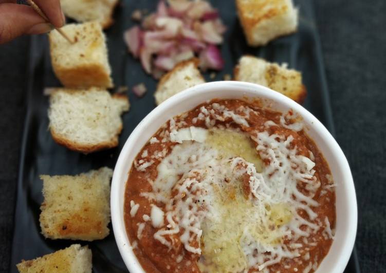 How to Make Yummy Pav bhaji fondue