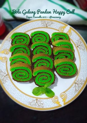 Foto resep Bolu Gulung Pandan Happy Call
