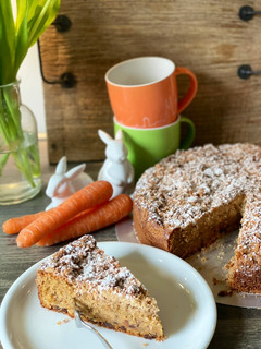 Streusel-Karotten-Kuchen Rezepthauptbild