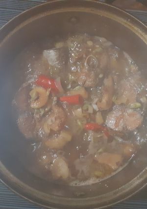 Hình của món Cá thu kho.