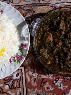 عکسی از دستور قرمه سبزی